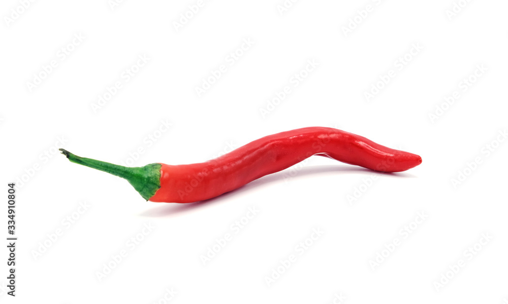 red hot chili pepper isolated on a white background red hot chili pepper isolated on a white background