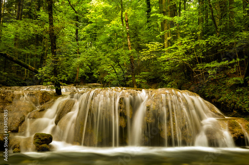 Bei-Eye Waterfall in Cheile Nerei-Beusnita National Park. photo