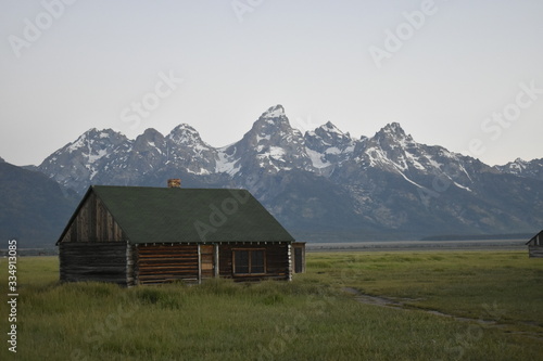 Mountain landscapes in wyoming and montana