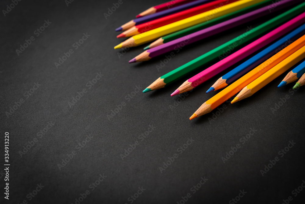 color pencil with copy space color pencil with copy space