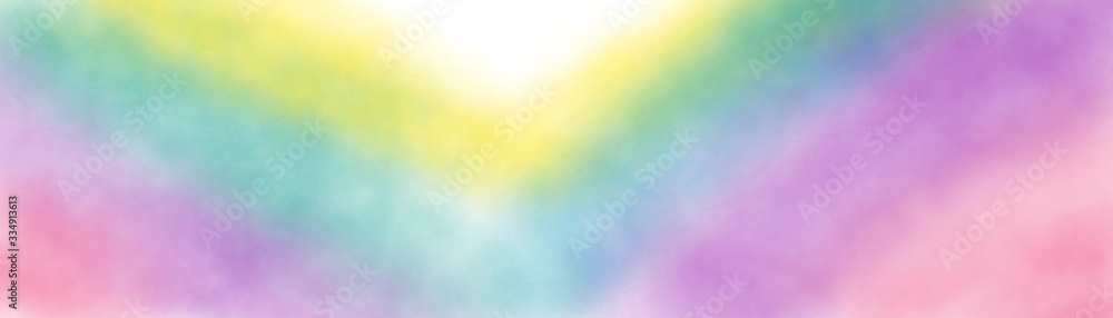 Watercolor paint like gradient background pastel ombre style. Iridescent template for brochure, banner, wallpaper, mobile screen. Neon hologram theme