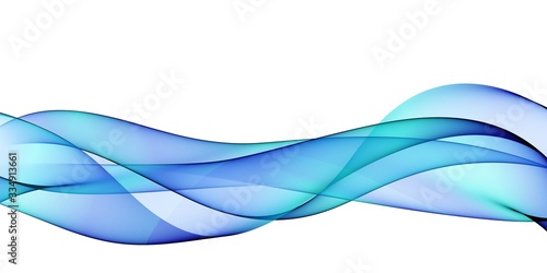 Color light blue abstract waves design © gojalia