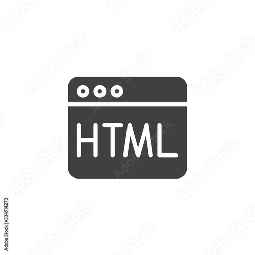 html code vector icon. Programming and coding filled flat sign for mobile concept and web design. Website development glyph icon. Symbol, logo illustration. Vector graphics