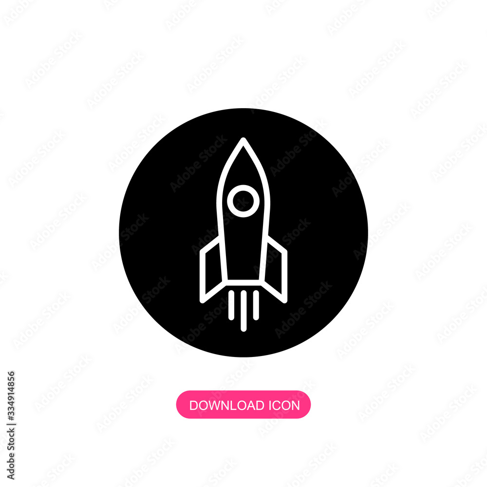 Rocket vector icon Rocket vector icon