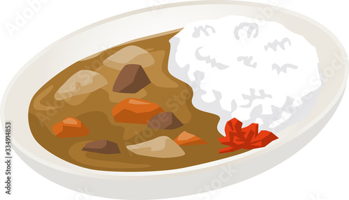 カレーライスのイメージイラスト
