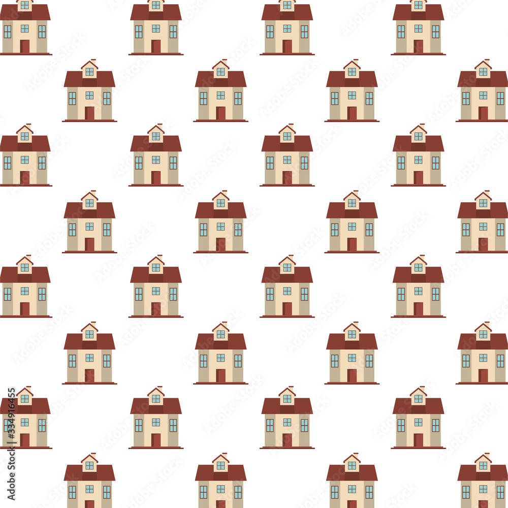 houses fronts facades pattern background