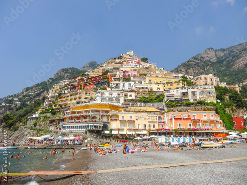 Positano Amalfiküste Italien Altstadt Panorama Sehenswürdigkeiten © st1909
