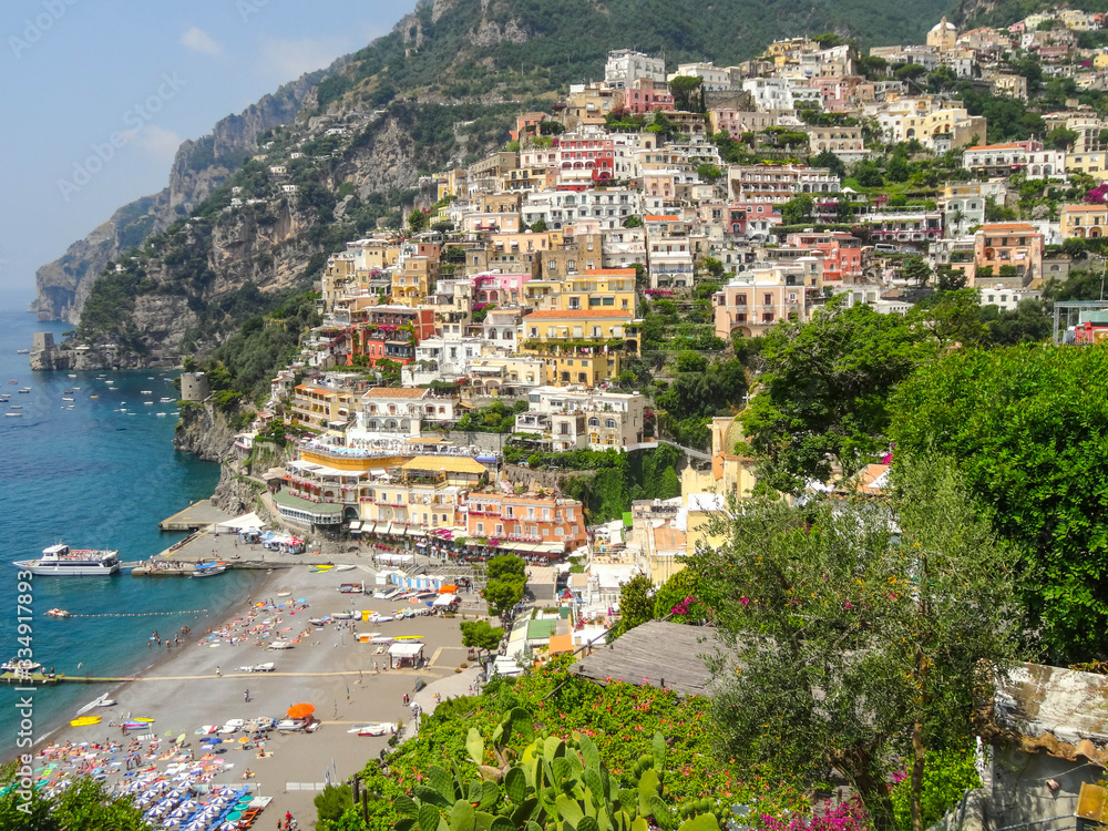 Positano Amalfiküste Italien Altstadt Panorama Sehenswürdigkeiten
