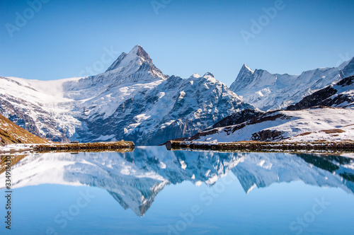 Reflection of Bachalpsee, Mt.First, Grindelwald, Switzerland