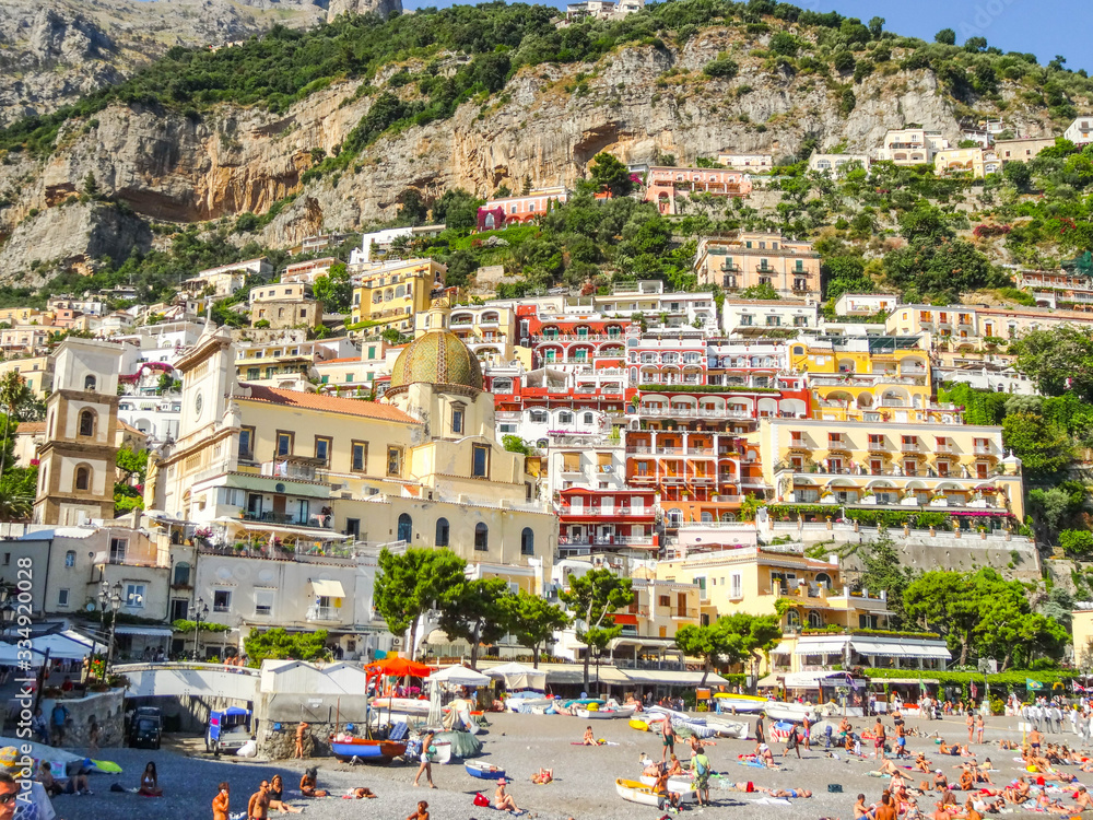 Positano Amalfiküste Italien Altstadt Panorama Sehenswürdigkeiten