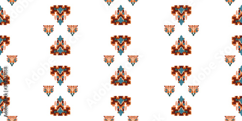 Drapery curves pagan tripe seamless pattern. Indian old surface background. Vector ornament