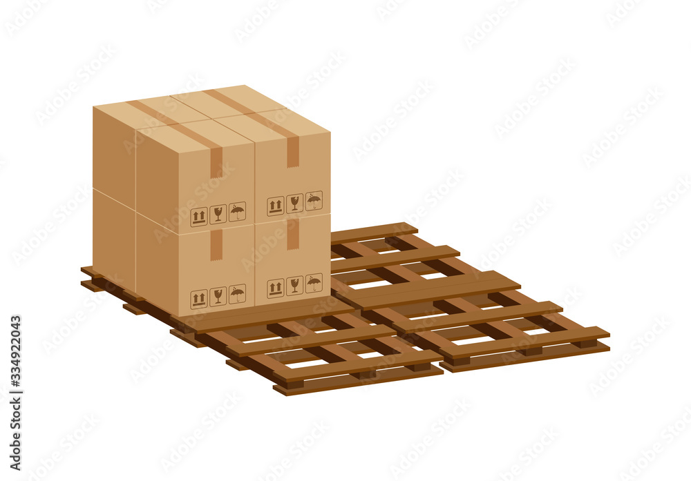 pile crate boxes 3d on wooden pallet, wood pallet with cardboard box in factory warehouse storage, cardboard parcel boxes stack of warehouse factory, packaging cargo, boxes brown isolated on white pile crate boxes 3d on wooden pallet, wood pallet with cardboard box in factory warehouse storage, cardboard parcel boxes stack of warehouse factory, packaging cargo, boxes brown isolated on white