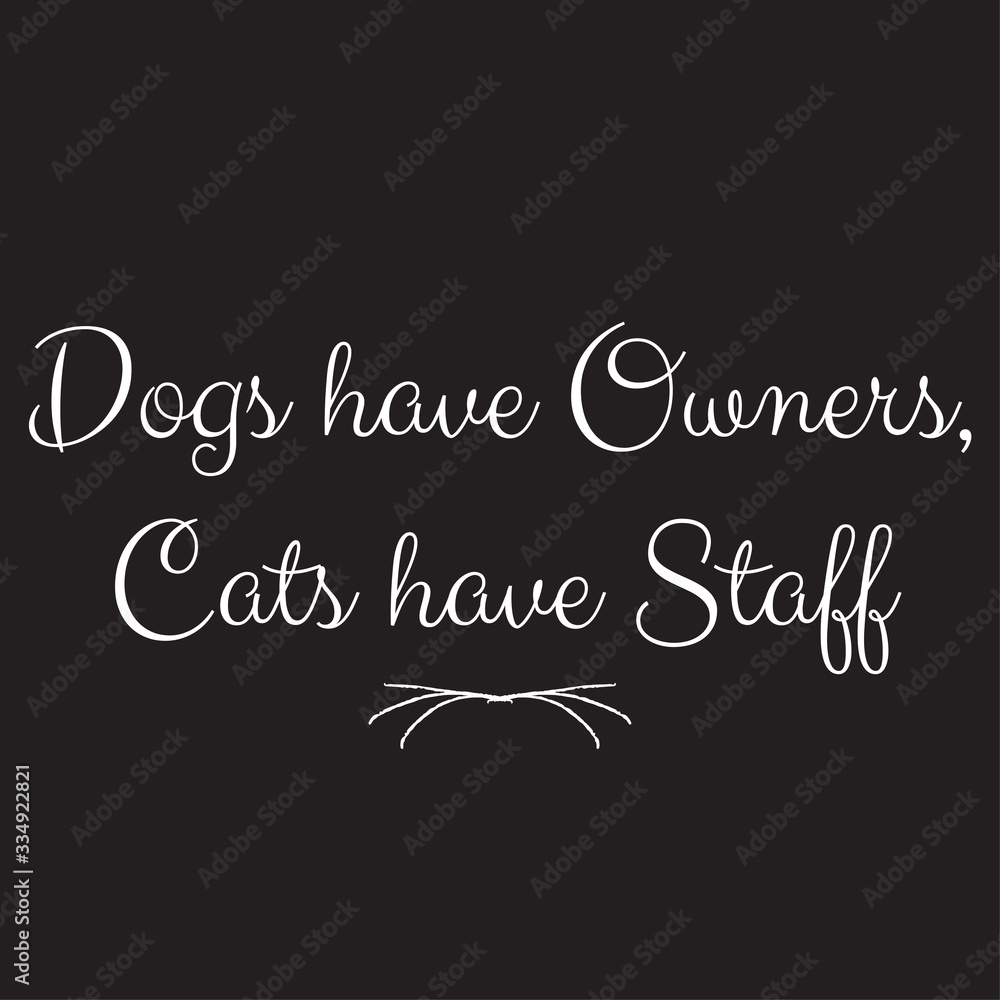 T-shirt Humour "Les Chiens Ont Des Maîtres, Les Chats Ont Du Personnel" - 100% Coton, Coupe Décontractée