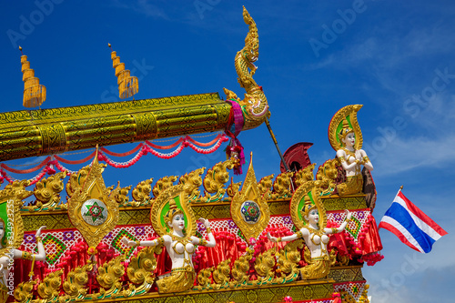 Foto Colorful Thai Rockets festival (Boon Bang Fai) Thailand.