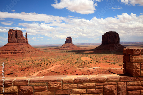 Utah/Arizona / USA - August 08, 2015: The Monument Valley Navajo Tribal Reservation landscape, Utah/Arizona, USA