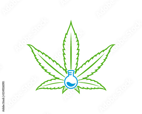 Cannabis labs logo design vector template. Creative Cannabis on white background