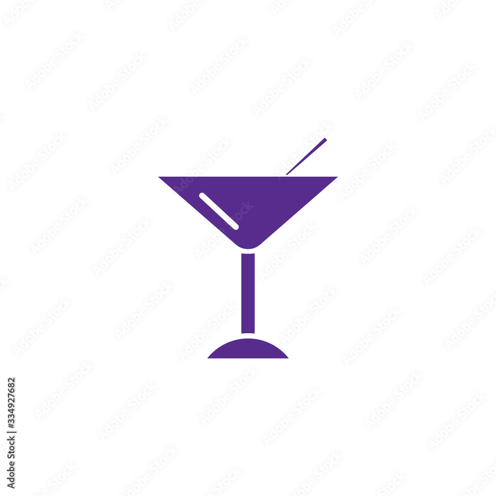 Modern martini glass icon on white background for web design. Vector illustration. Modern flat illustration. Isolated vector design. Modern martini glass icon on white background for web design. Vector illustration. Modern flat illustration. Isolated vector design.