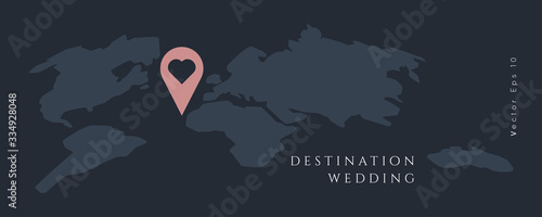 Destination Wedding  Vector
