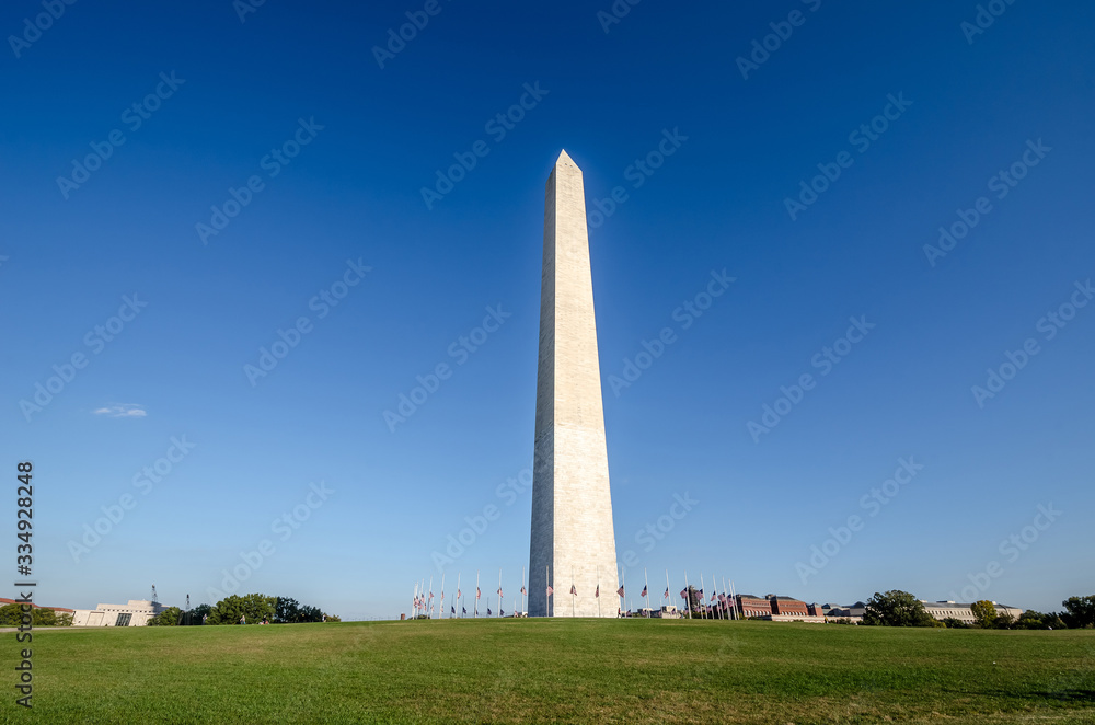 Washington monument in Washington DC, United States of America, USA