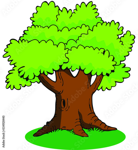 vector tree sorts with a white background