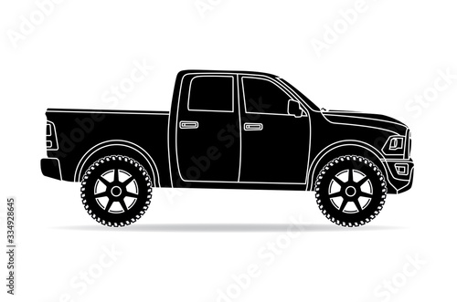 Amerikanischer Geländewagen schwarz