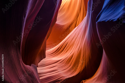 Beautiful Antelope canyon, Navajo land east of Page, USA Fototapet