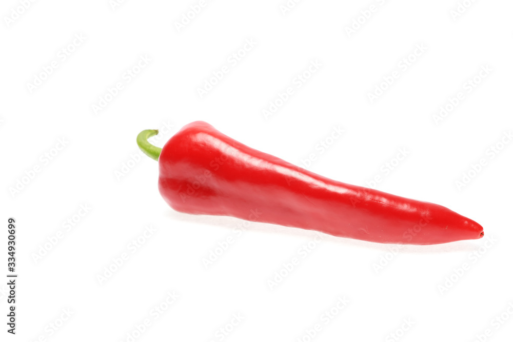 Sweet Red Kapia Peppers on white background. Sweet Red Kapia Peppers on white background.
