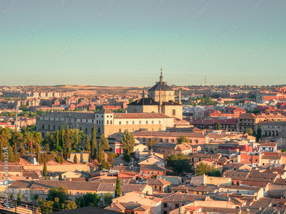 Aerial views of the historic city of Toledo
