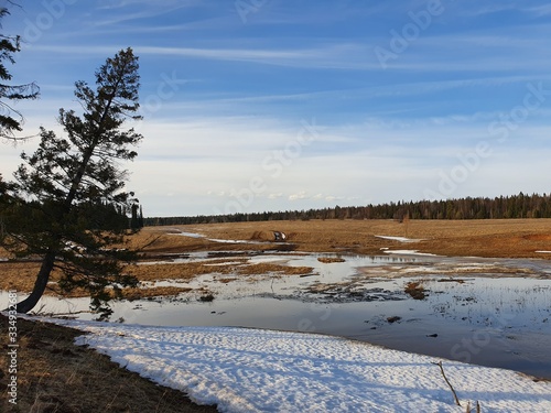 melt water rivers in spring