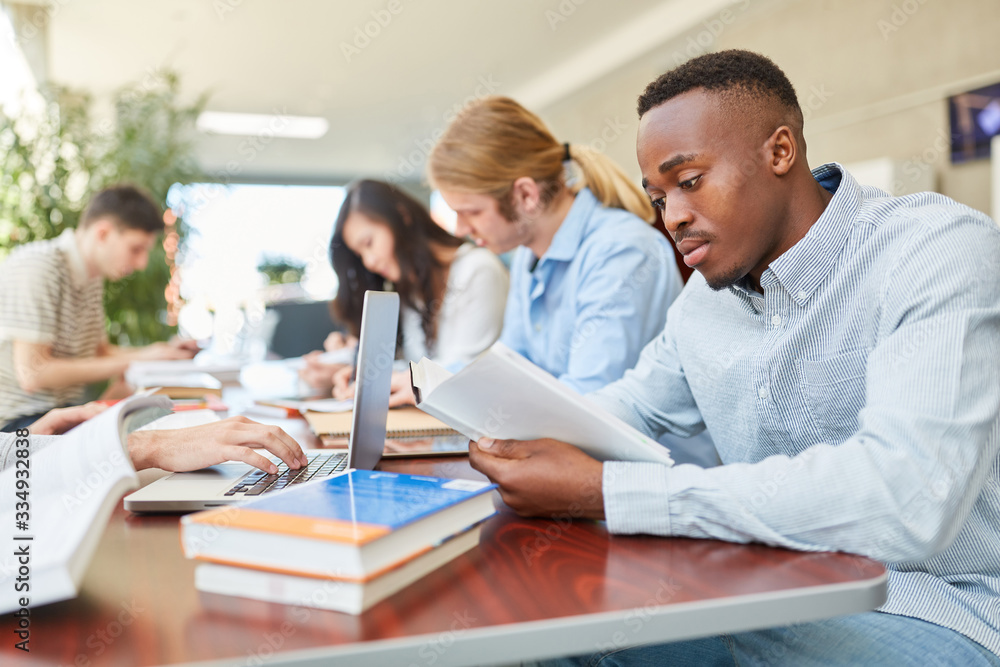 Interracial study group in university Interracial study group in university