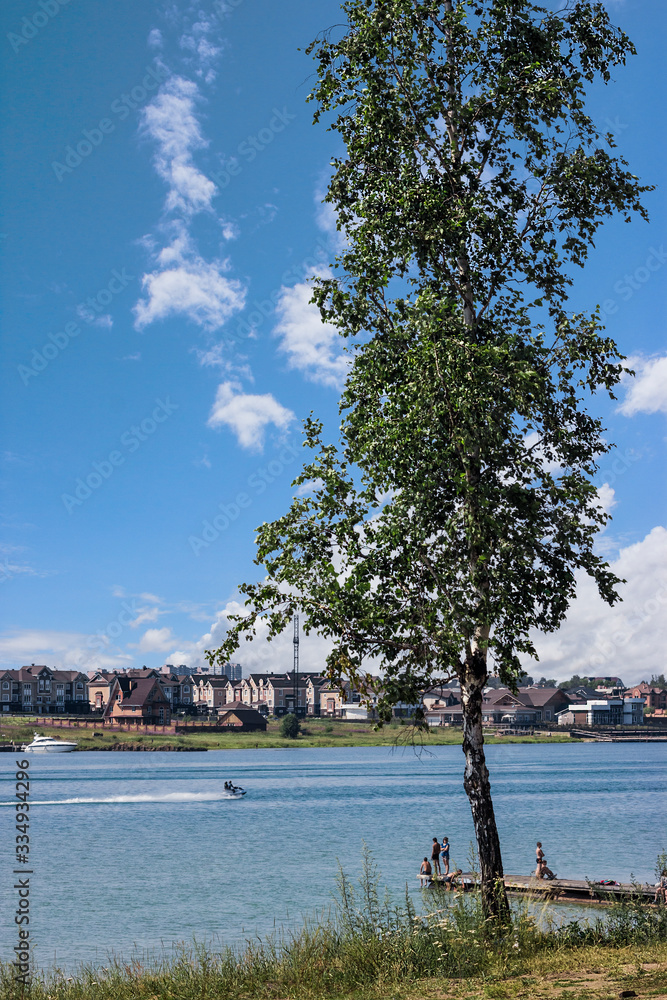 the city of Irkutsk, the Angara river view the city of Irkutsk, the Angara river view