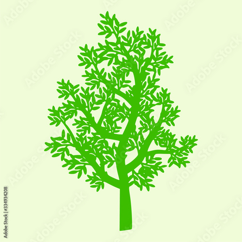vector tree sorts with a white background