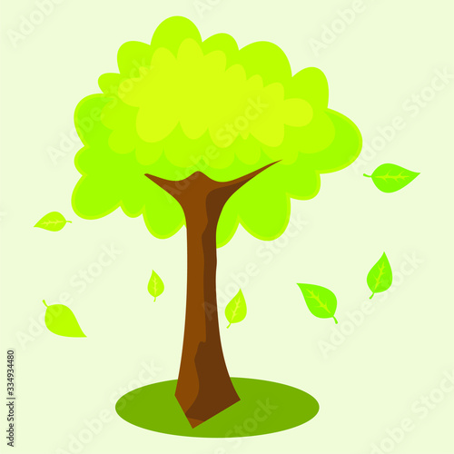 vector tree sorts with a white background