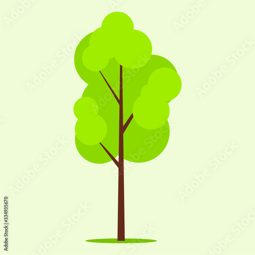 vector tree sorts with a white background