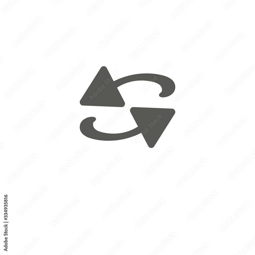 Exchange icon in flat style white background. . Exchange icon in flat style white background. .