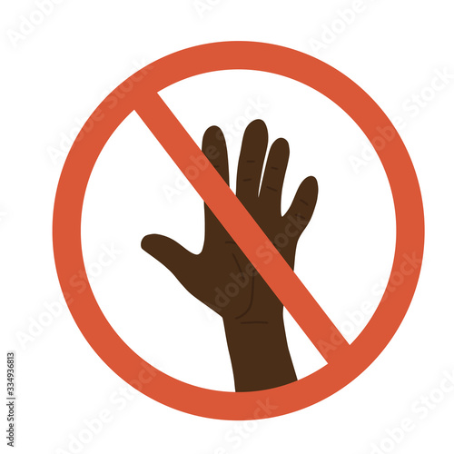 Hand round icon. Deal symbol. Vector illustration.