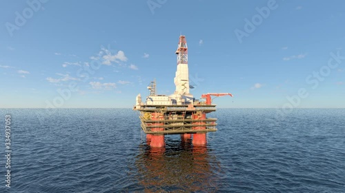 oil rig drilling platform