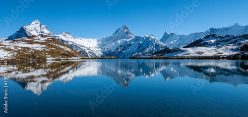 Reflection of Bachalpsee, Mt.First, Grindelwald, Switzerland © Rugpong