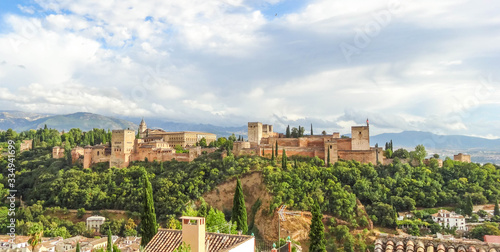 Granada Altstadt Sehenswürdigkeiten Panorama Alhambra