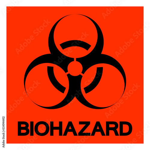 Danger BioHazard Symbol Sign, Vector Illustration, Isolate On White Background Label. EPS10
