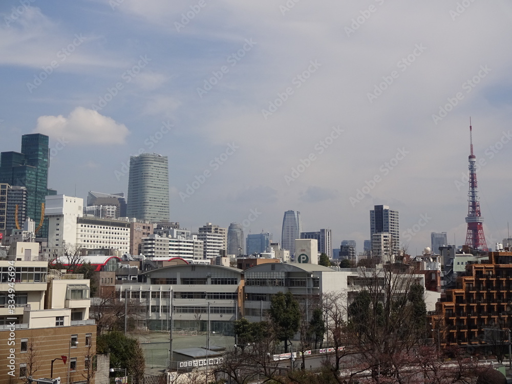 The view of Tokyo in Japan