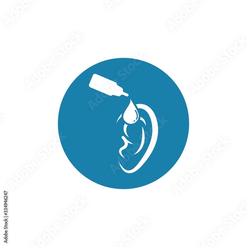 ear drops vector illustration icon