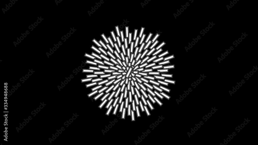 Abstract CGI motion background with expanding colored geometric shapes like stylized flower, star or blossom. (Full HD 1920x1989 30 fps). Abstract CGI motion background with expanding colored geometric shapes like stylized flower, star or blossom. (Full HD 1920x1989 30 fps).