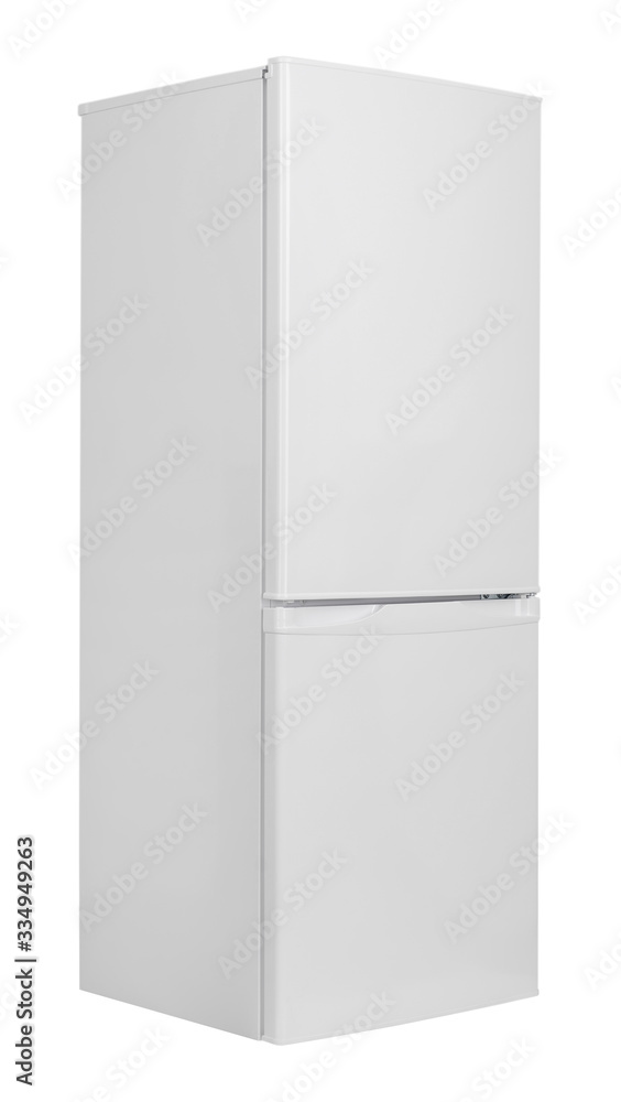 Refrigerator Isolated on White Background. Modern Kitchen and Domestic Major Appliances Refrigerator Isolated on White Background. Modern Kitchen and Domestic Major Appliances