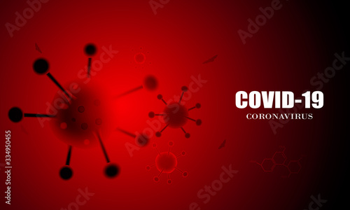 Vector of Coronavirus 2019-nCoV and Virus background .COVID-19 Corona virus outbreaking and Pandemic medical health risk concept.Vector illustration eps 10