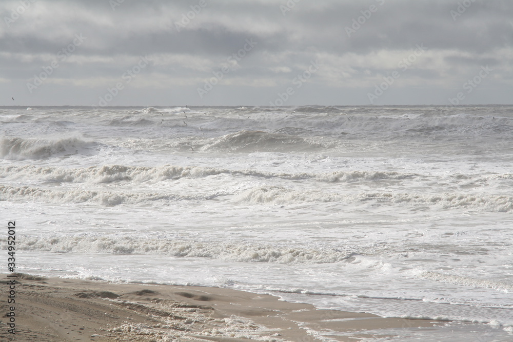 stormy north sea in noordwijk, the netherlands stormy north sea in noordwijk, the netherlands