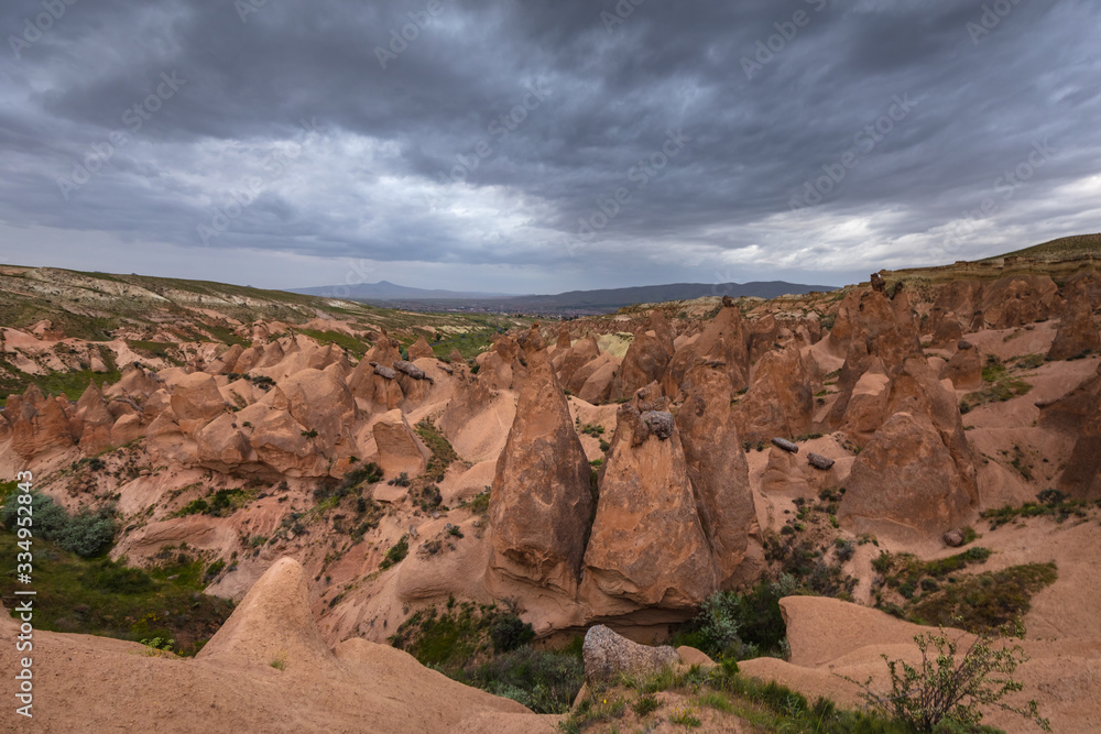 Typical Cappadocian landscape, close to Goreme. Nevsehir, Anatolia, Turkey Typical Cappadocian landscape, close to Goreme. Nevsehir, Anatolia, Turkey