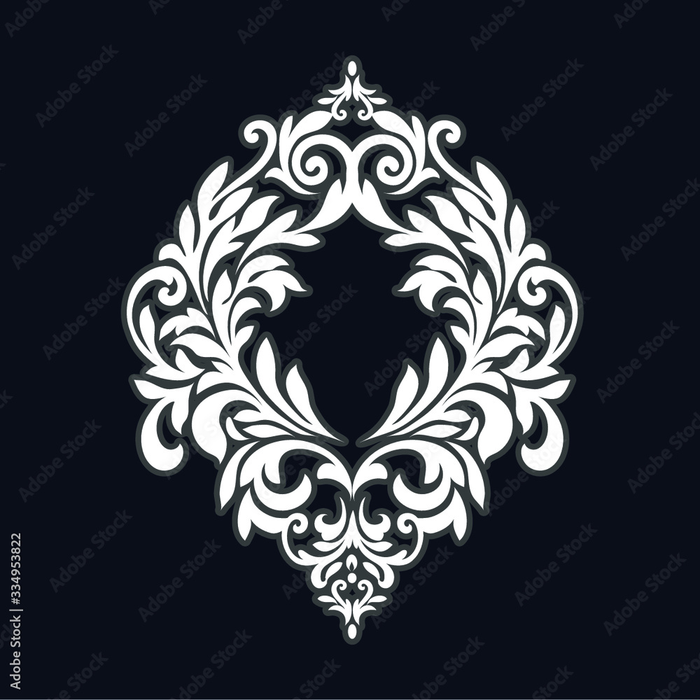Fototapeta premium Vector Vintage Baroque card. Vector Ornamental frame.