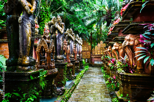 Wallpaper Mural Details of Thai temple. Dusit Dhewa. Koh Samui. Thailand. Torontodigital.ca