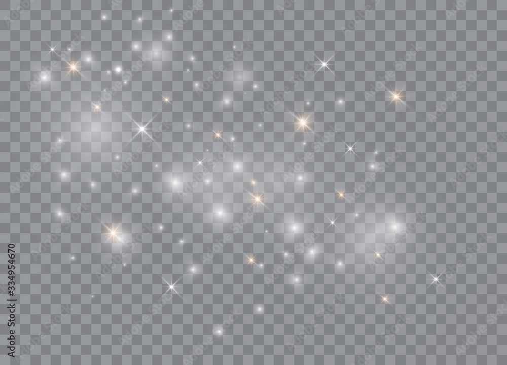 Light glow effect stars. Vector sparkles on transparent background. Christmas abstract pattern. Sparkling magic dust particles. Light glow effect stars. Vector sparkles on transparent background. Christmas abstract pattern. Sparkling magic dust particles.